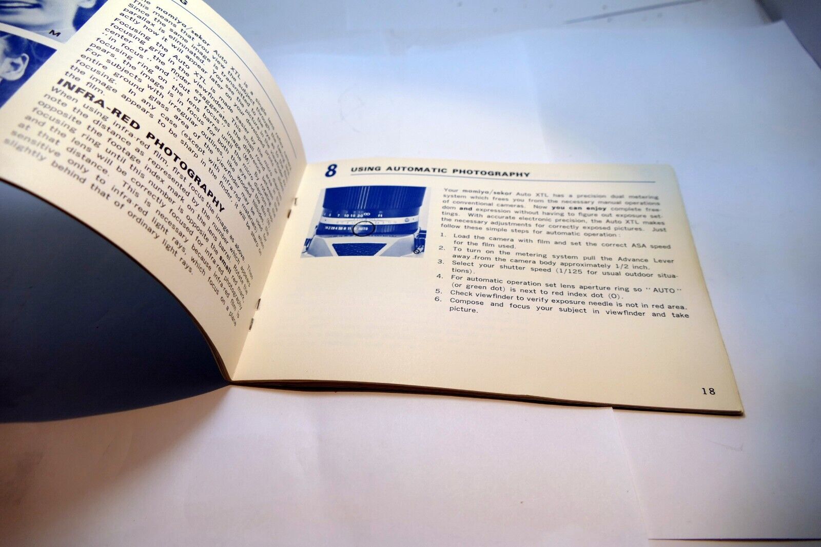Mamiya Sekor Auto XTL camera Instruction manual guide English E