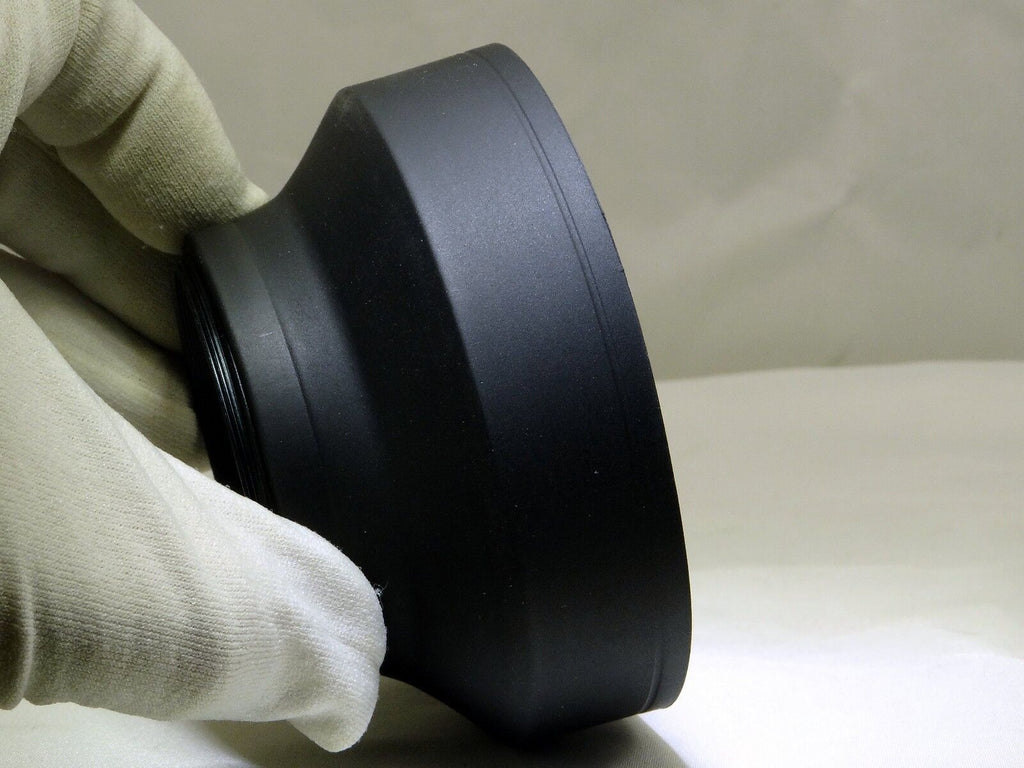 58mm Collapsible Rubber Lens Hood Shade 3-Way Wide Angle 28mm 50mm Telephoto 105