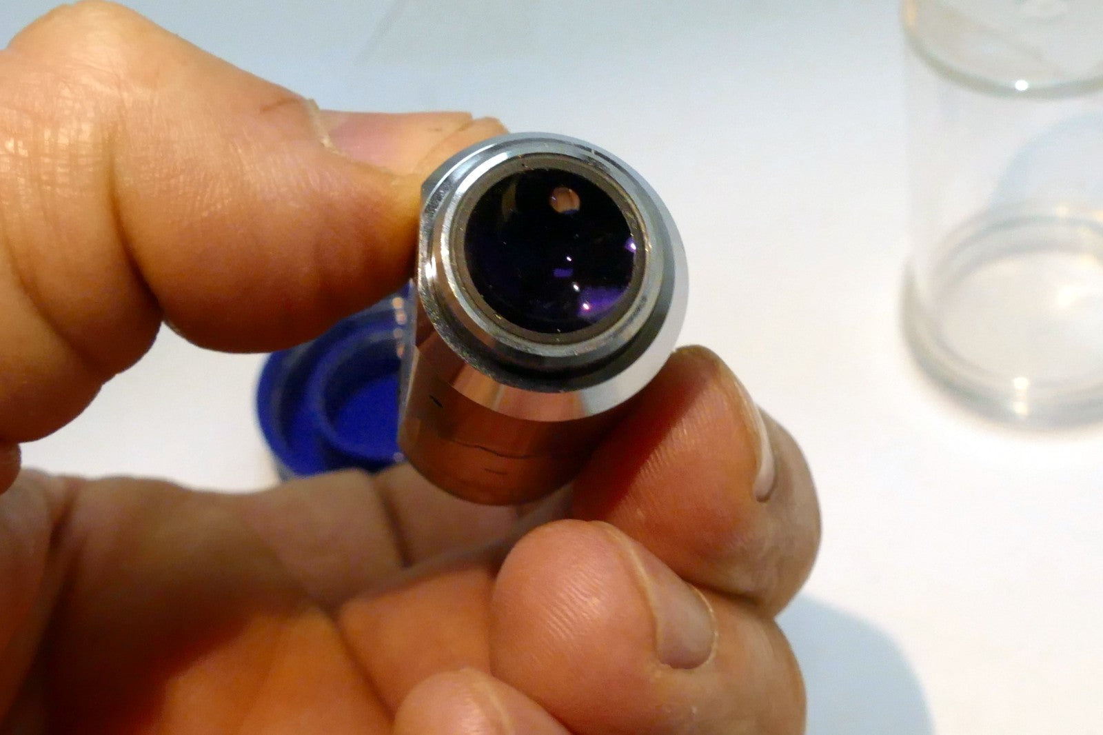 OLYMPUS Microscope Objective lens without markings