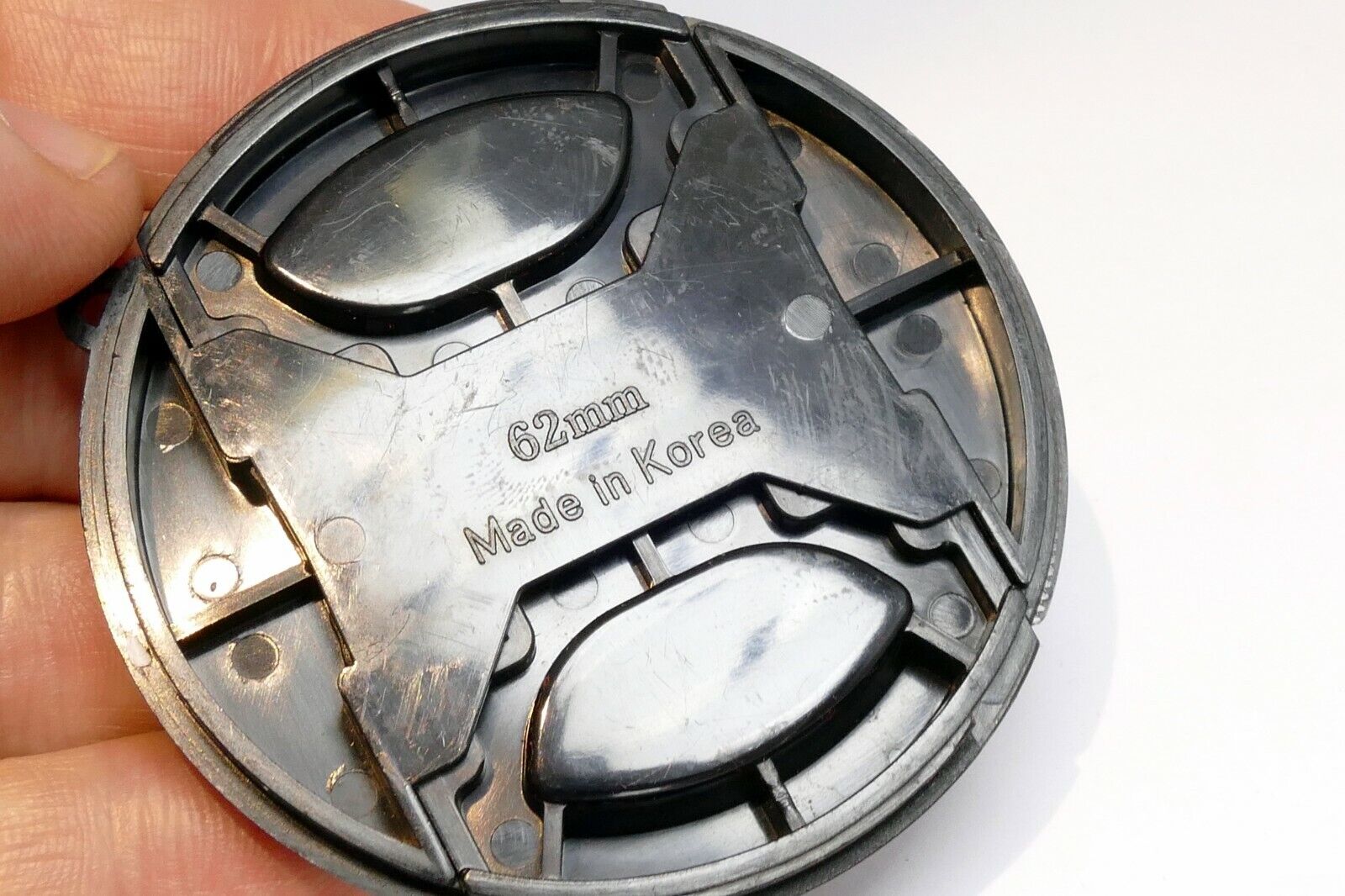 62mm Lens Front Cap Made in Korea with keeper string loop