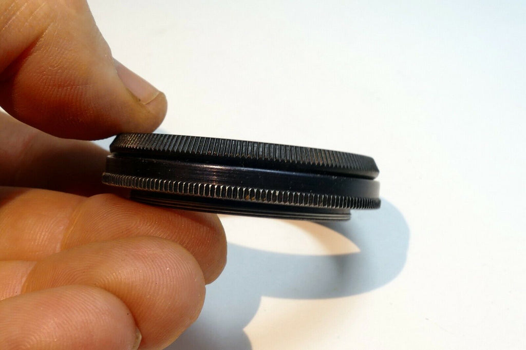 40.5mm to series 6 VI 44.5mm metal adapter filter holder w/ retaining ring Black