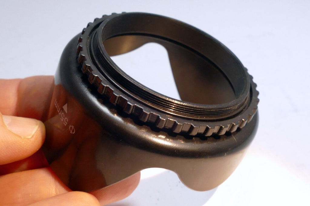 55mm Petal Lens hood shade threaded screw in  Tamron SP 60mm f/2 Di II 1:1 Macro