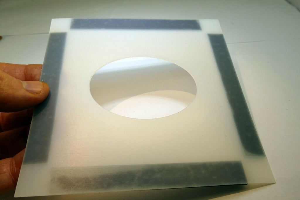 Lindahl Vignette White Mask 5X5" square 2.5" Large Oval with magnetic frame