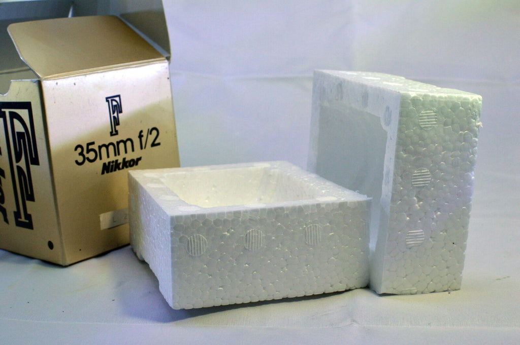 empty box for Nikon 35mm f2.0 F Nikkor lens Ai with foam insert 1:2 f2