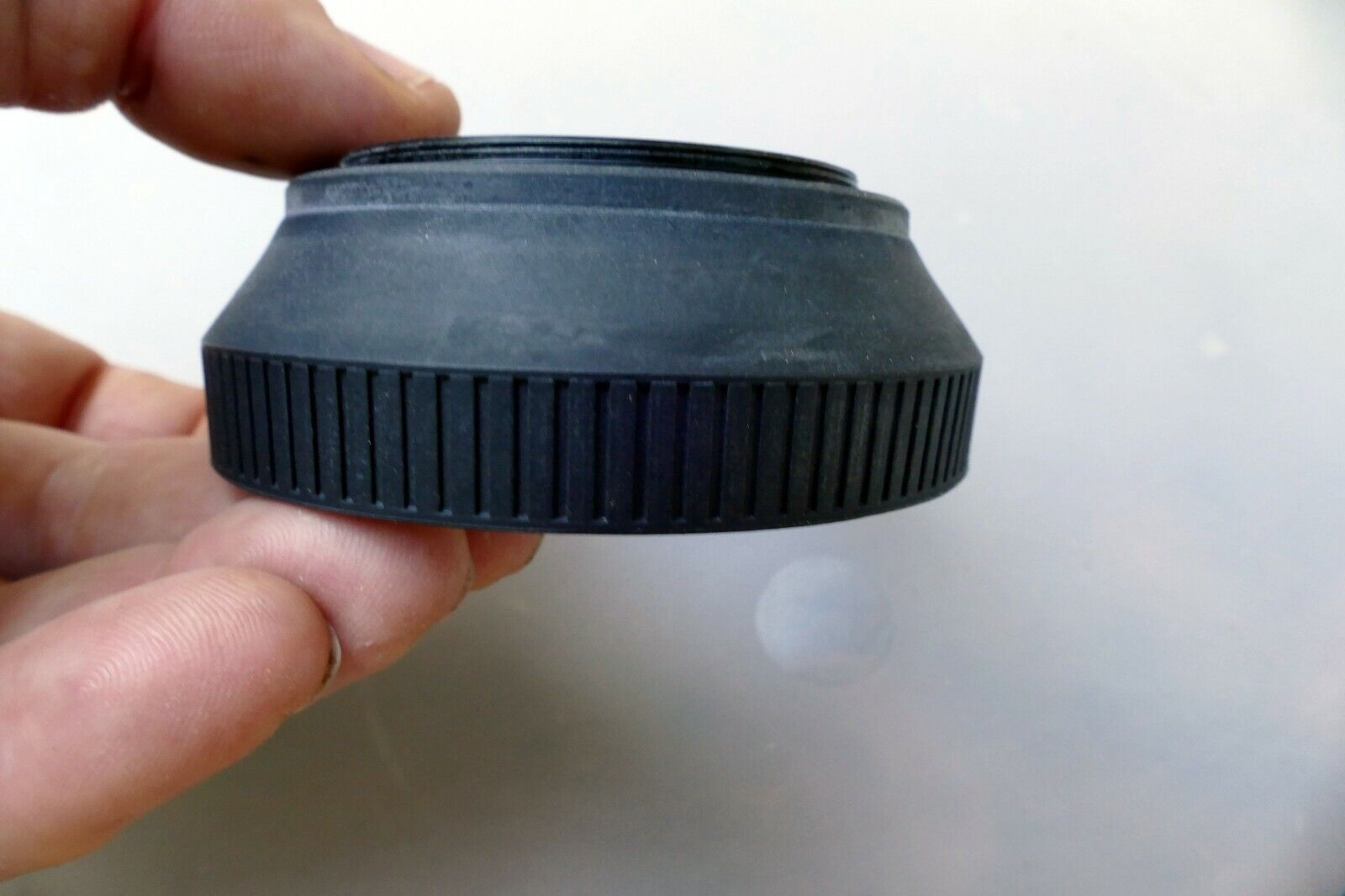 55mm Rubber Lens Hood Shade collapsible vintage screw in type