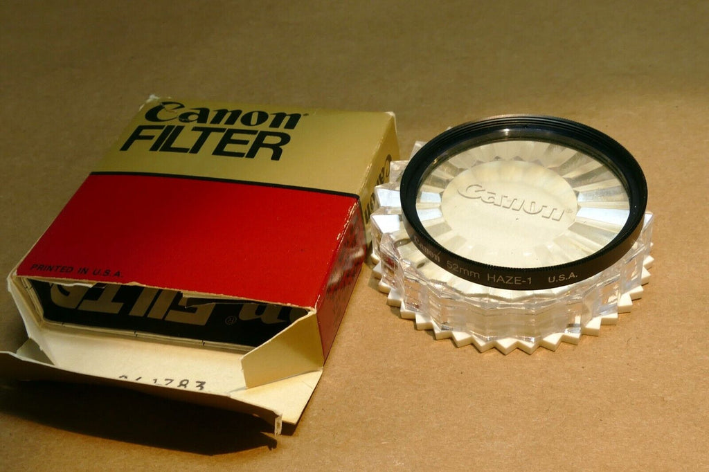 52mm Filter Canon UV Haze-1  USA Boxed  -  mint  - genuine OEM