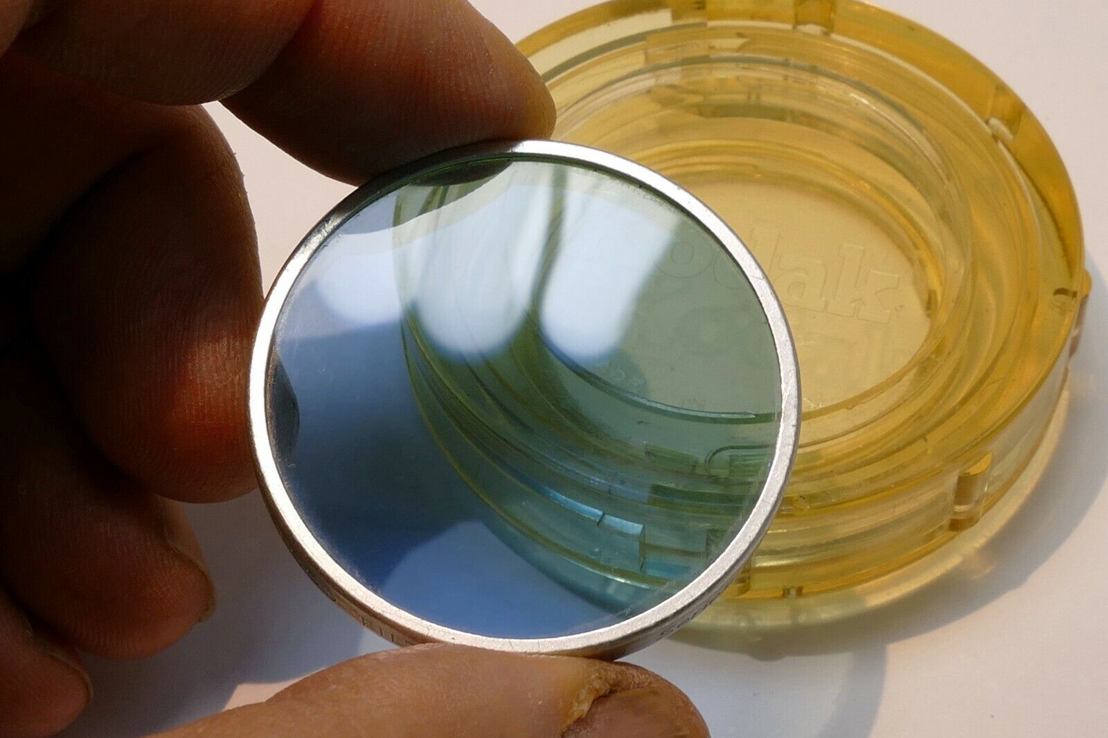 Kodak Photoflood  no 80B Blue  drop in series 6 VI  filter 41.3mm