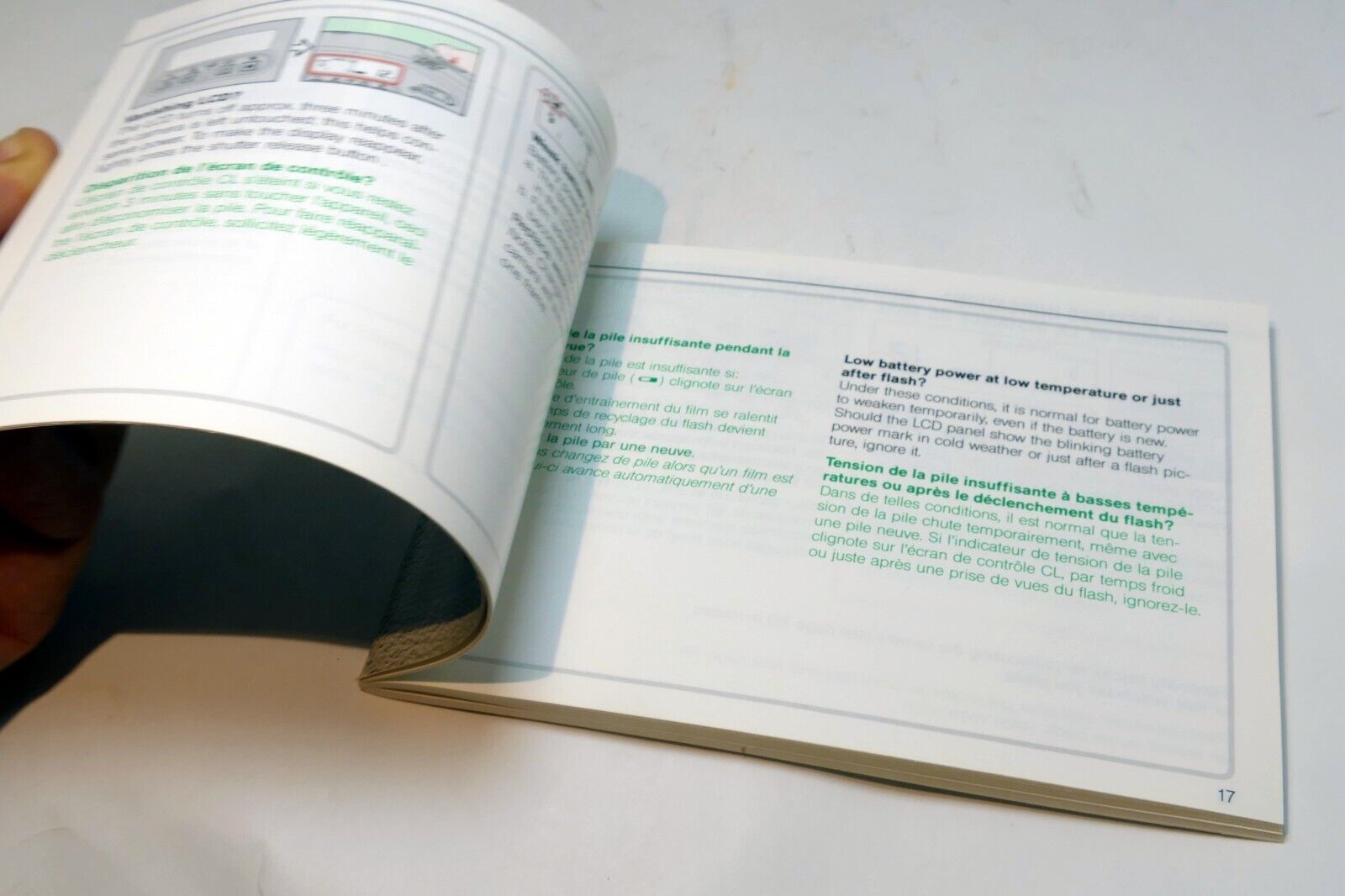 Nikon Zoom Touch 800 Film camera manual  Instruction Guide E English French Fr