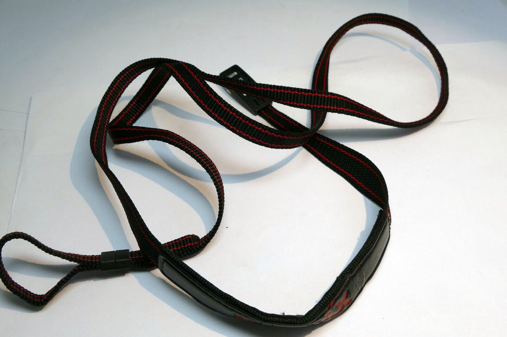 Pentax Asahi Black / Red Wrist Camera Strap   Genuine OEM vintage