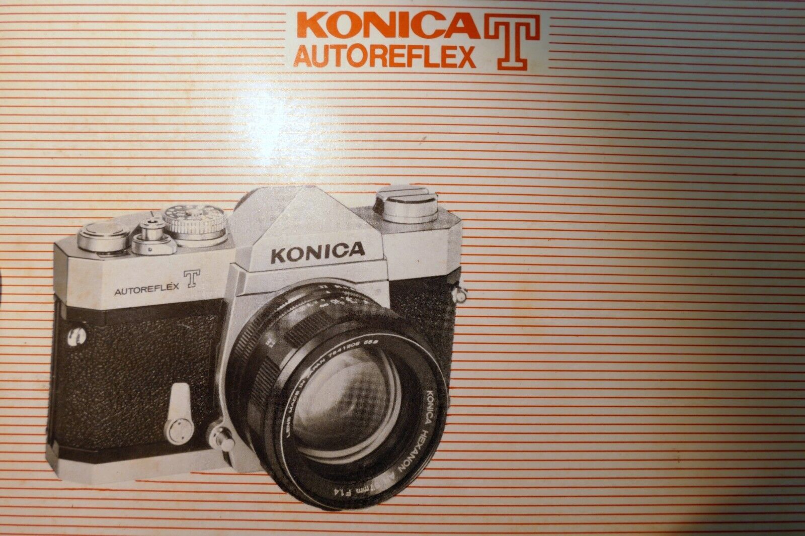 Konica Autoreflex T Camera Guide Booklet/Manual  English EN