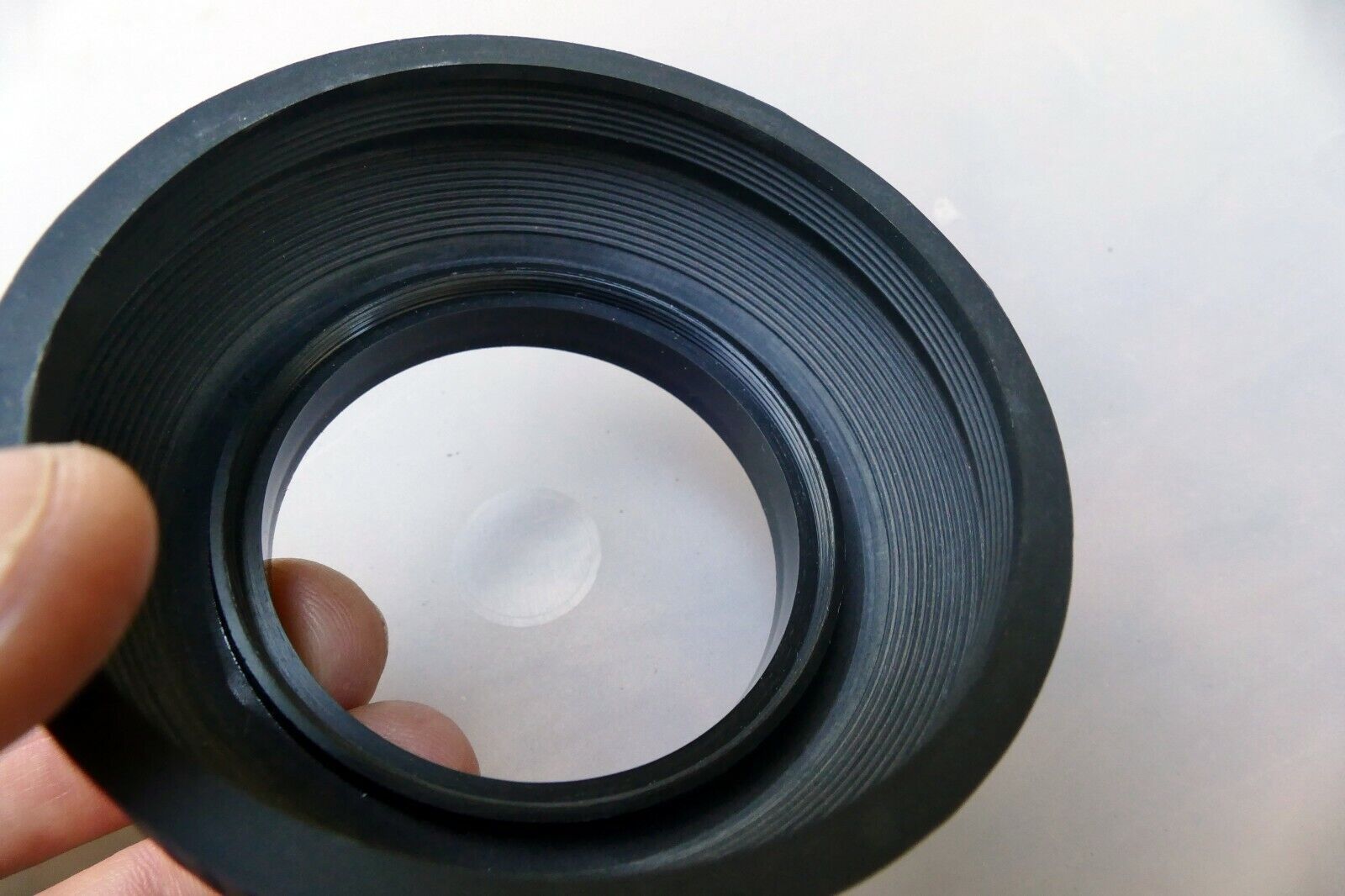 55mm Rubber Lens Hood Shade collapsible vintage screw in type