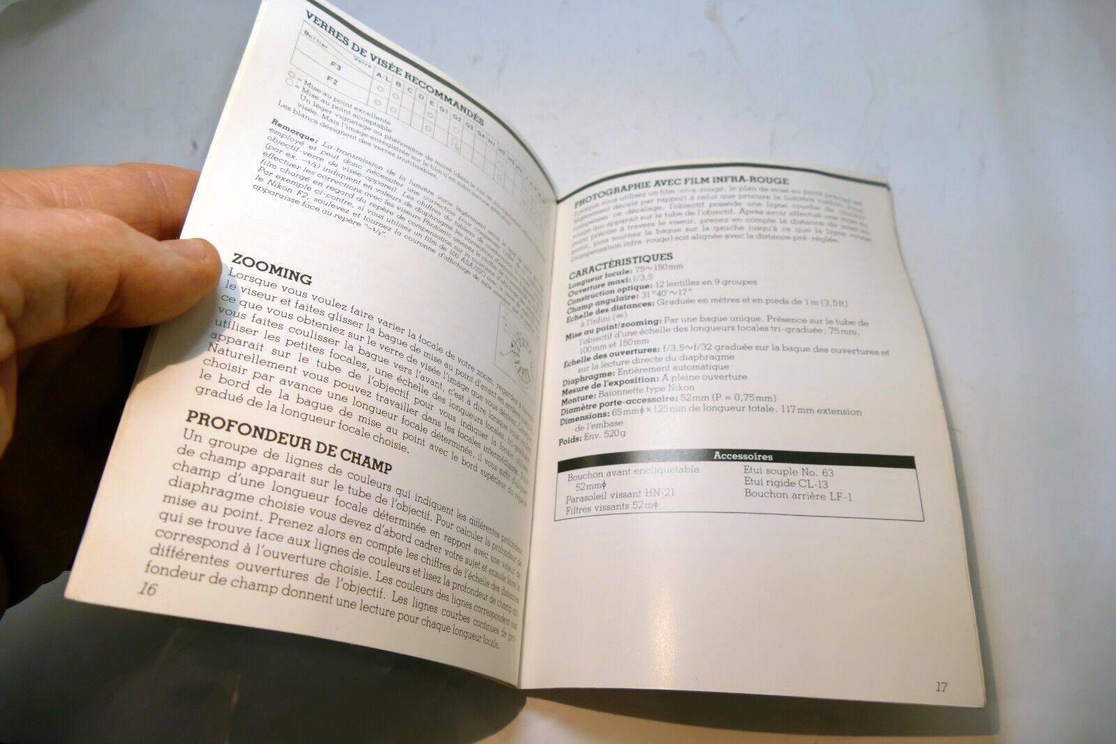 Nikon E series 75-150mm f3.5 Ai-s LENS Instruction Guide Manual 1982