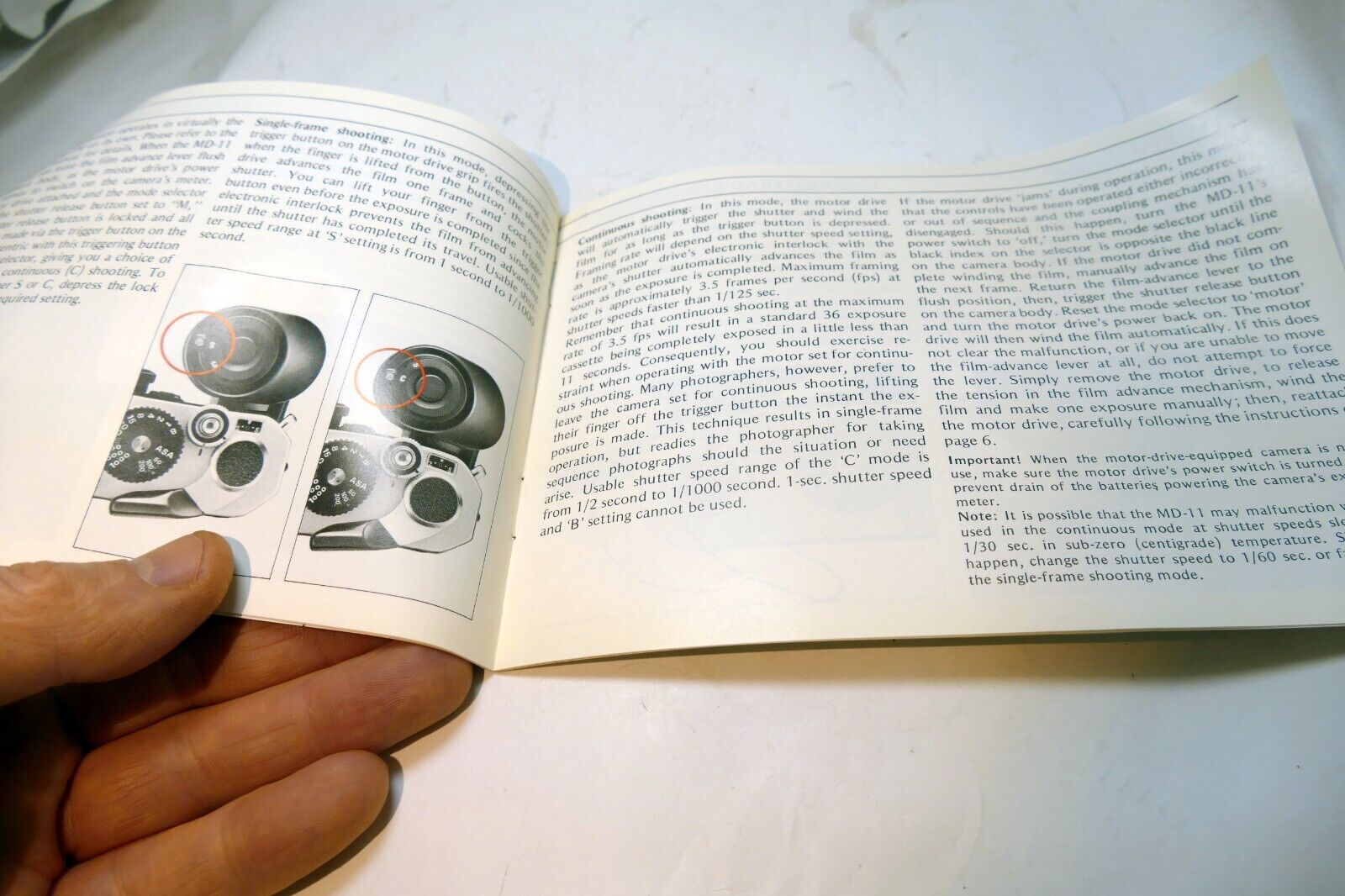 Nikon MD-11 Motor Drive Winder  Instructions manual guide English EN - vintage