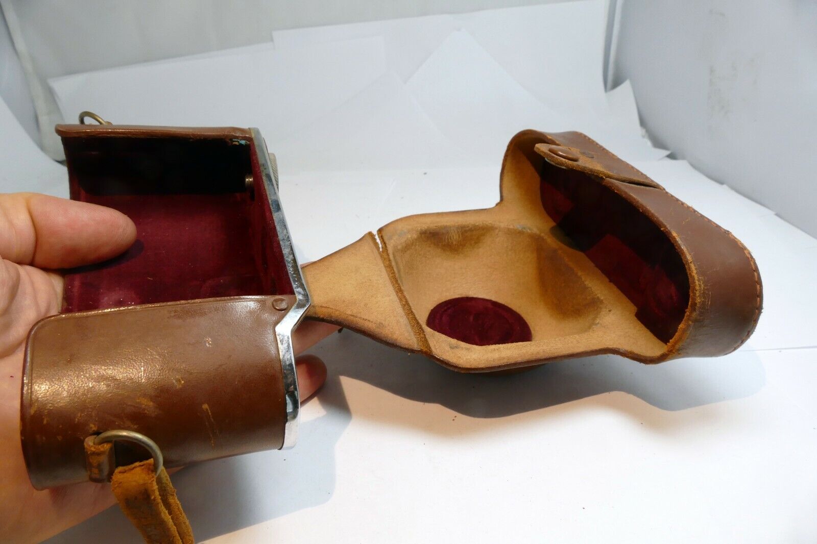 Case for Retinette Kodak  camera  vintage leather brown