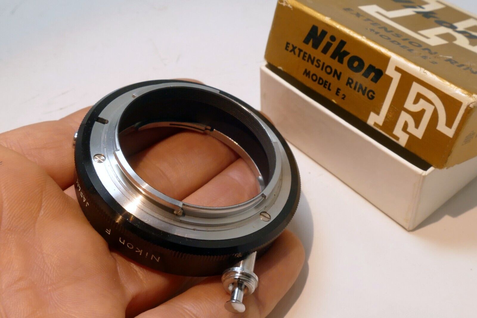 Nikon E2 Macro Extension ring Adapter F mount  - Genuine OEM - MINT