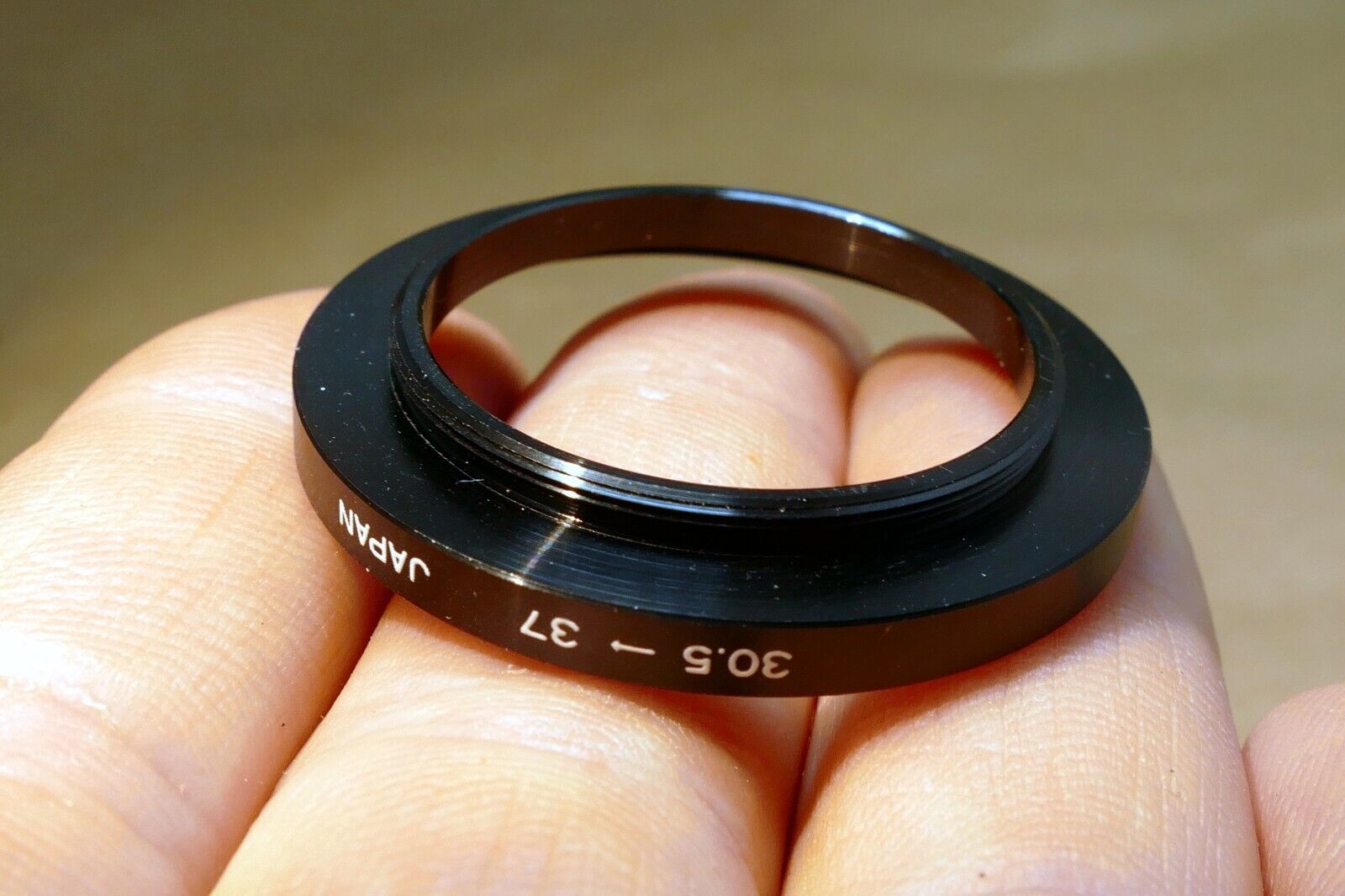 30.5mm to 37mm Step Up metal lens ring adapter  screw in threaded