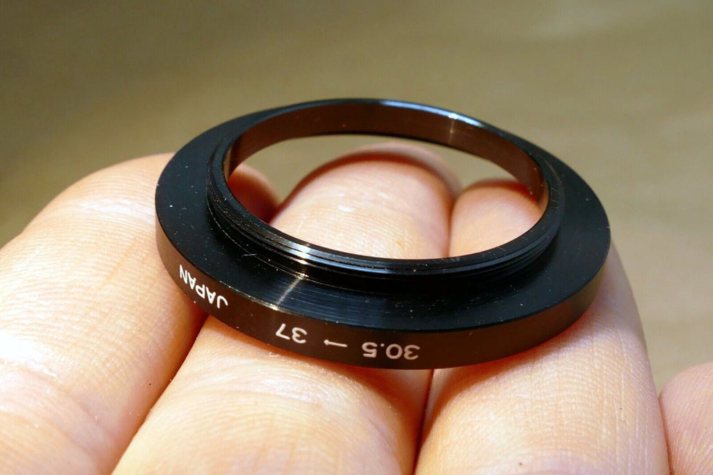 30.5mm to 37mm Step Up metal lens ring adapter  screw in threaded
