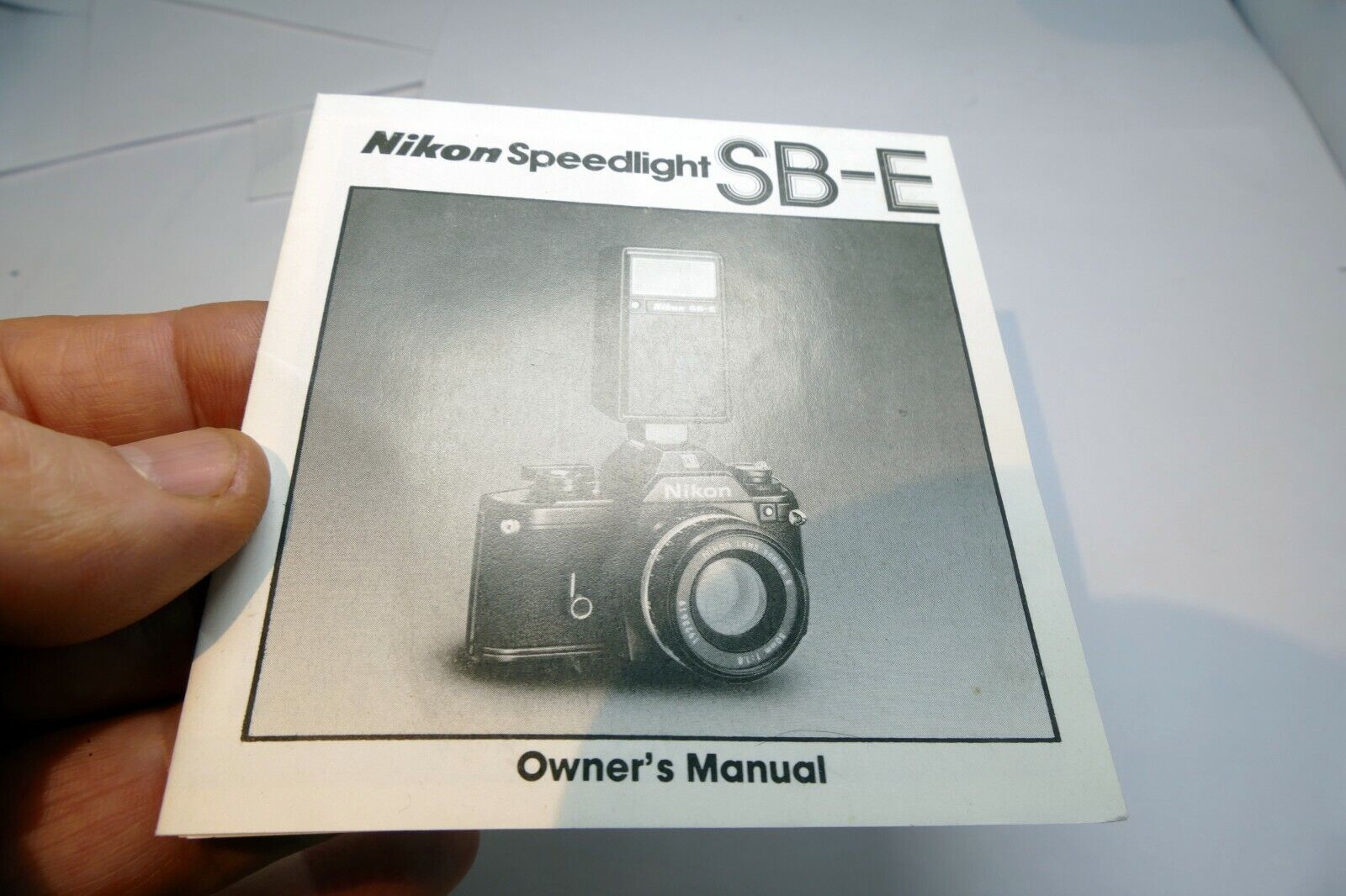 Nikon SB-E flash Instruction manual Guide book  Speedlight English