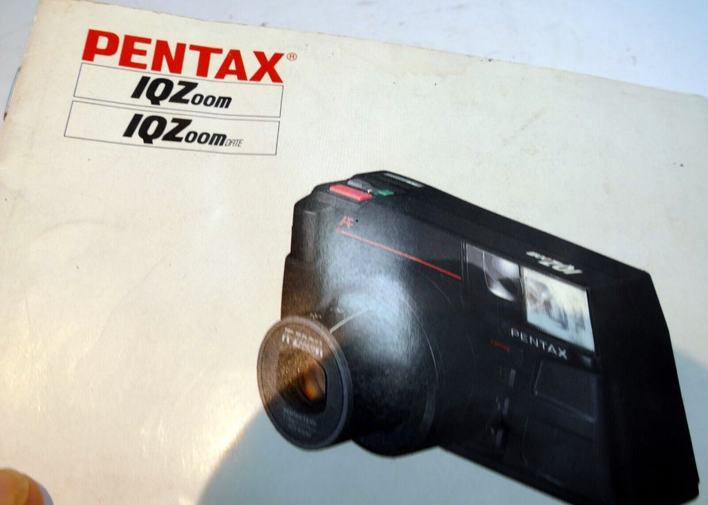 Pentax IQ zoom  35mm Camera User's Manual Instruction Guide