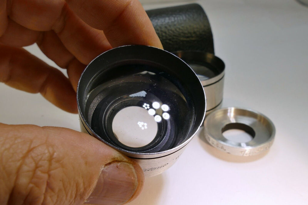 Spiratone AUX WA Lens series 5 V adapters 35mm wide angle Telephoto 11733 23504