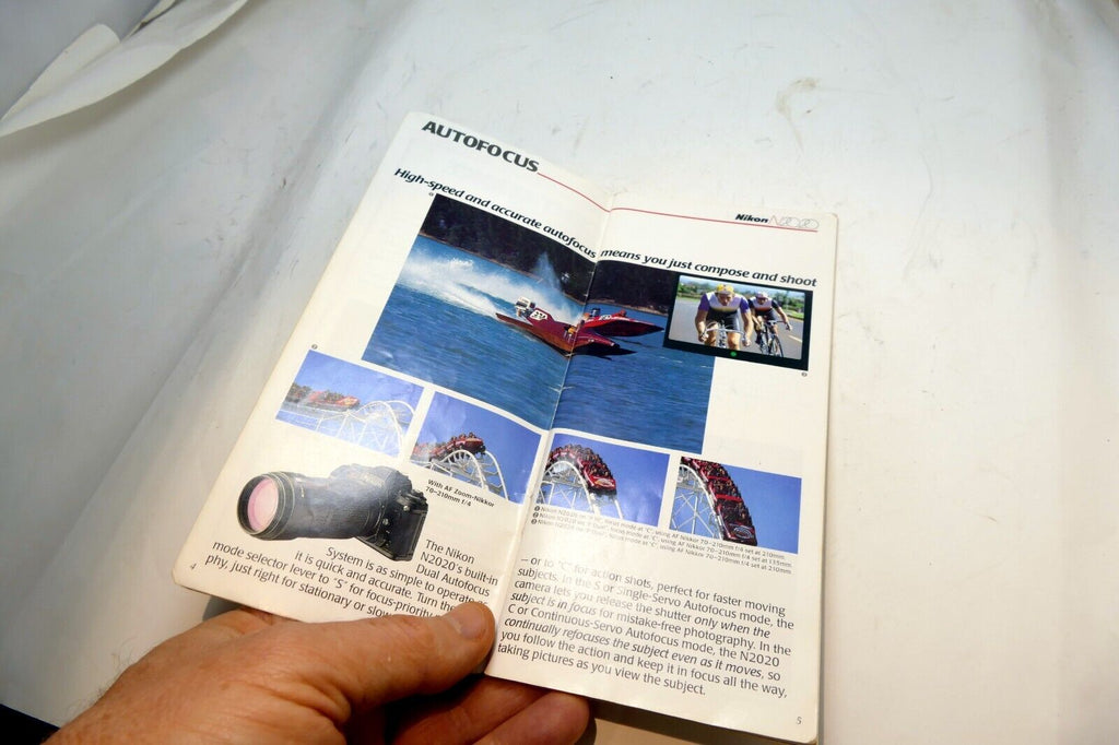 Nikon N2020 Camera  Photography  Brochure Features Technical Highlights 1986