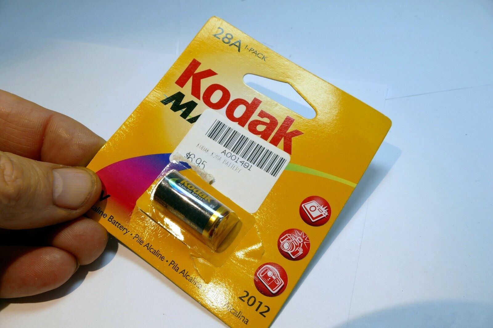 Kodak 4LR44 28A 6V Max Super Alkaline Battery Camera Photo 2012 AE-1