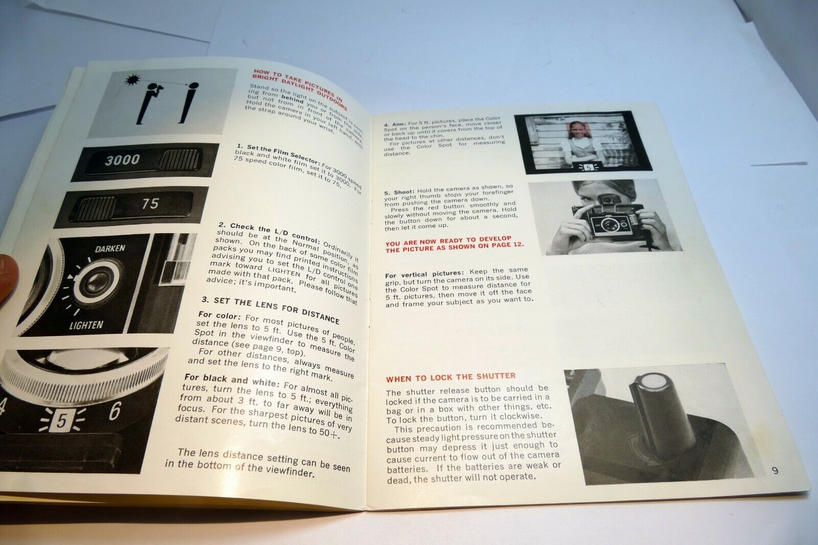 Polaroid Colorpack II  camera Operating Instruction Book Manual Guide