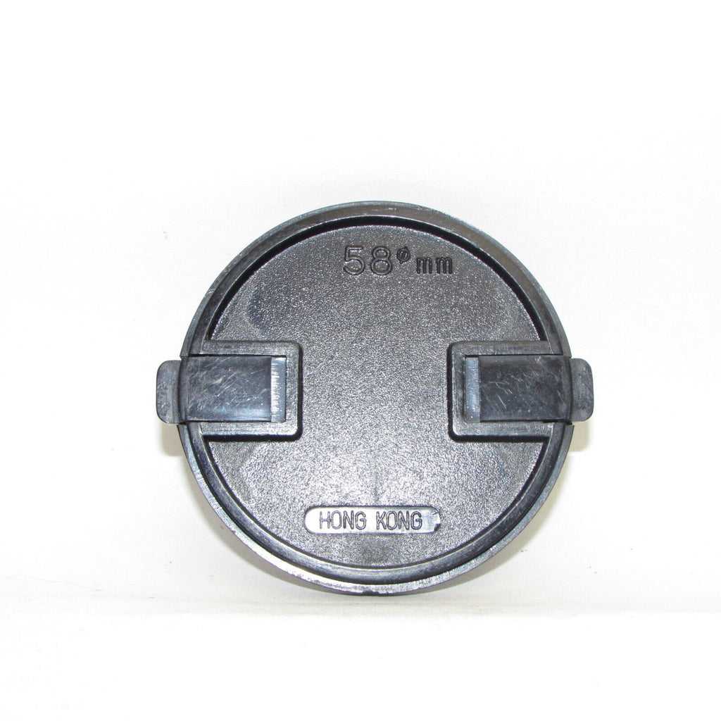 Used 58mm Lens Front Cap Made in Hong Kong snap on type  S941221