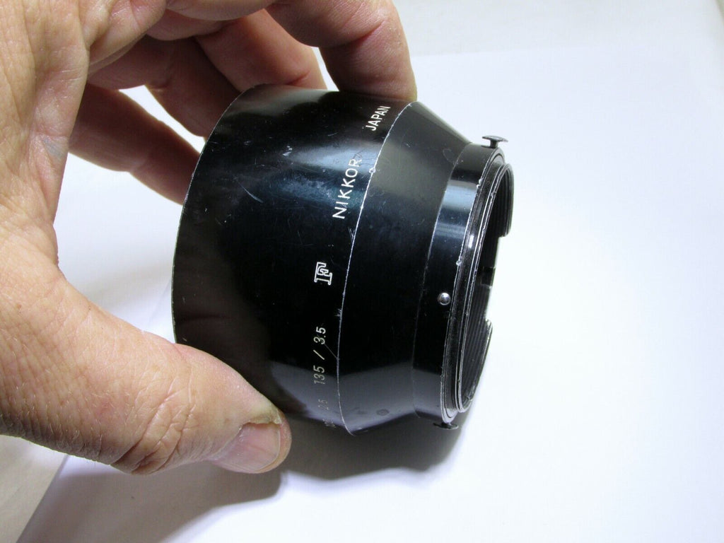 Nikon F Hood Shade Metal clip on for 135mm f3.5 85mm f2.0 105mm f2.5 Nikkor