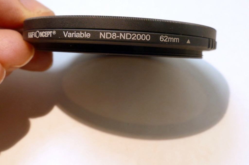 K&F Concept 62mm Filter Neutral Density Variable ND8-ND2000 3-11 Stop adjustable