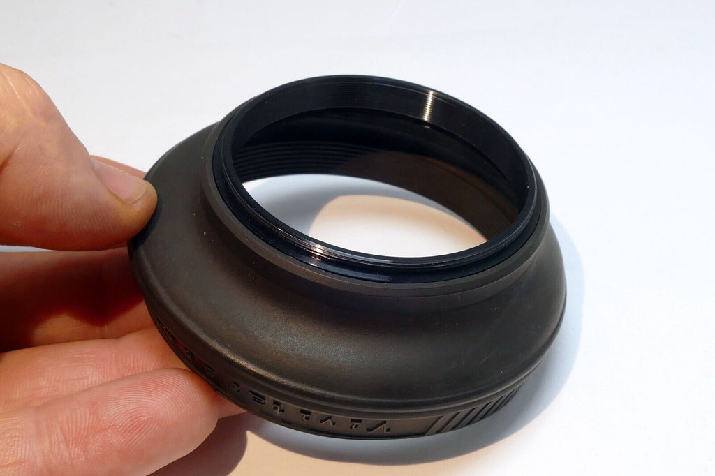 Vivitar 55mm Rubber Lens Hood Shade - poor condition  (rubber rigid from age)