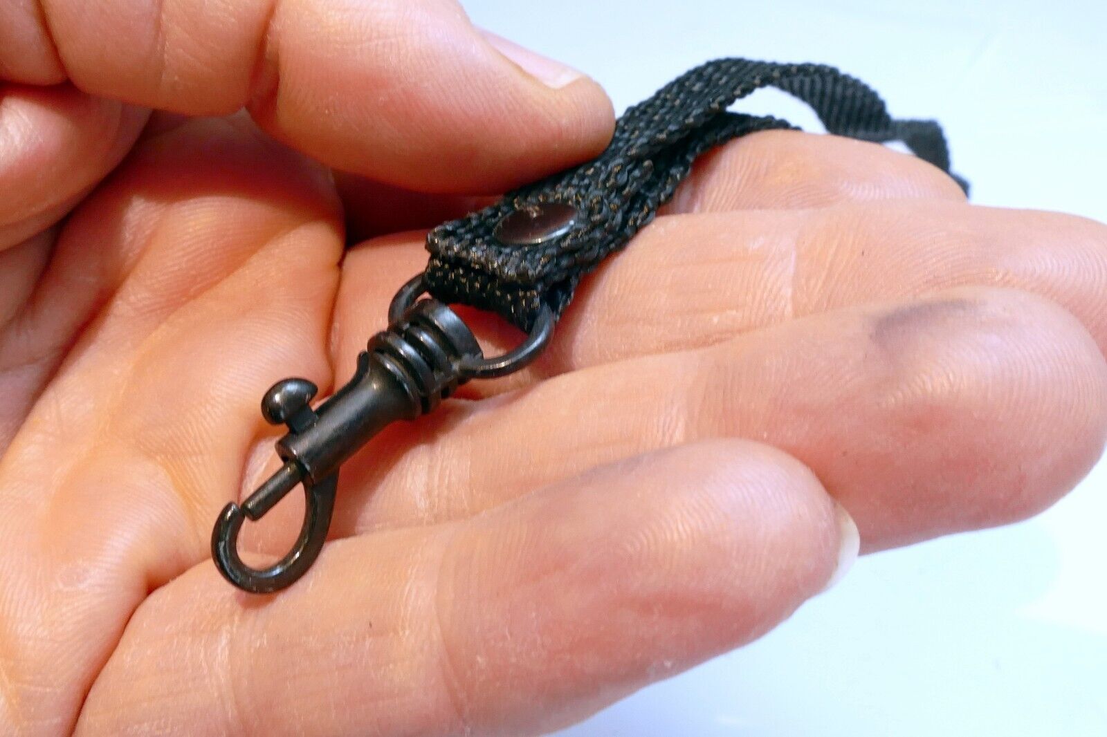small camera Swivel wrist hand strap 7" long 1/2" wide black Olympus