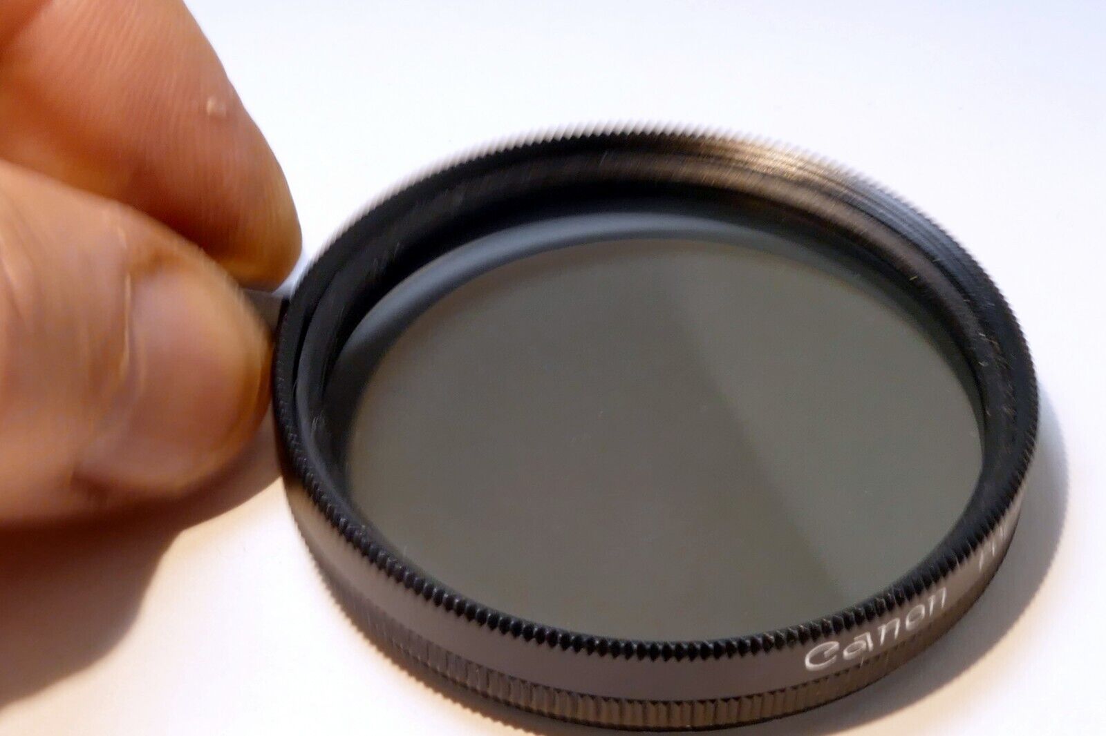 Canon 52mm Filter Linear Polarizer PL genuine vintage for 50mm f1.8 nFD - EOM