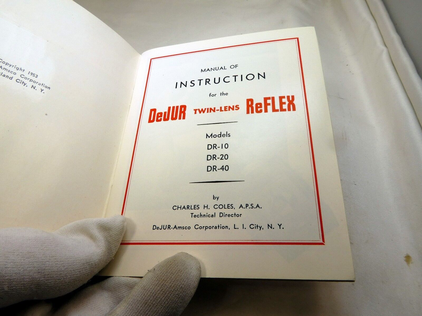 Dejur TLR Twin Lens Reflex DR-10 20 40 Camera Instructions Guide Manual English