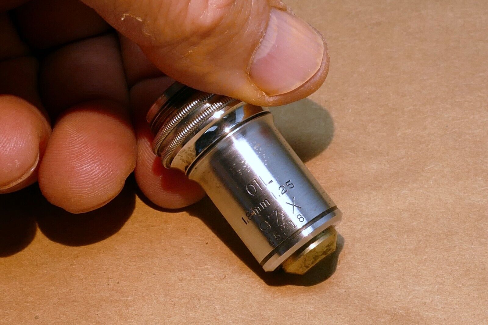 Bausch Lomb 1.8mm 1.25 OIL 97X Microscope Objective Rochester NY  100X