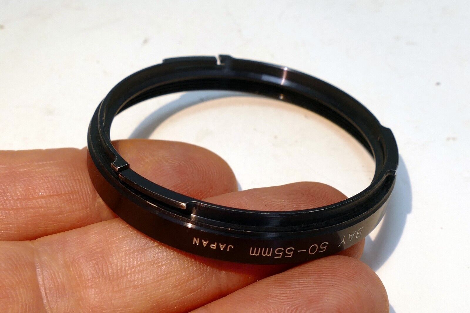 B50 BAY57 Hasselblad V Bayonet Filter Adapter to 55mm threaded ring