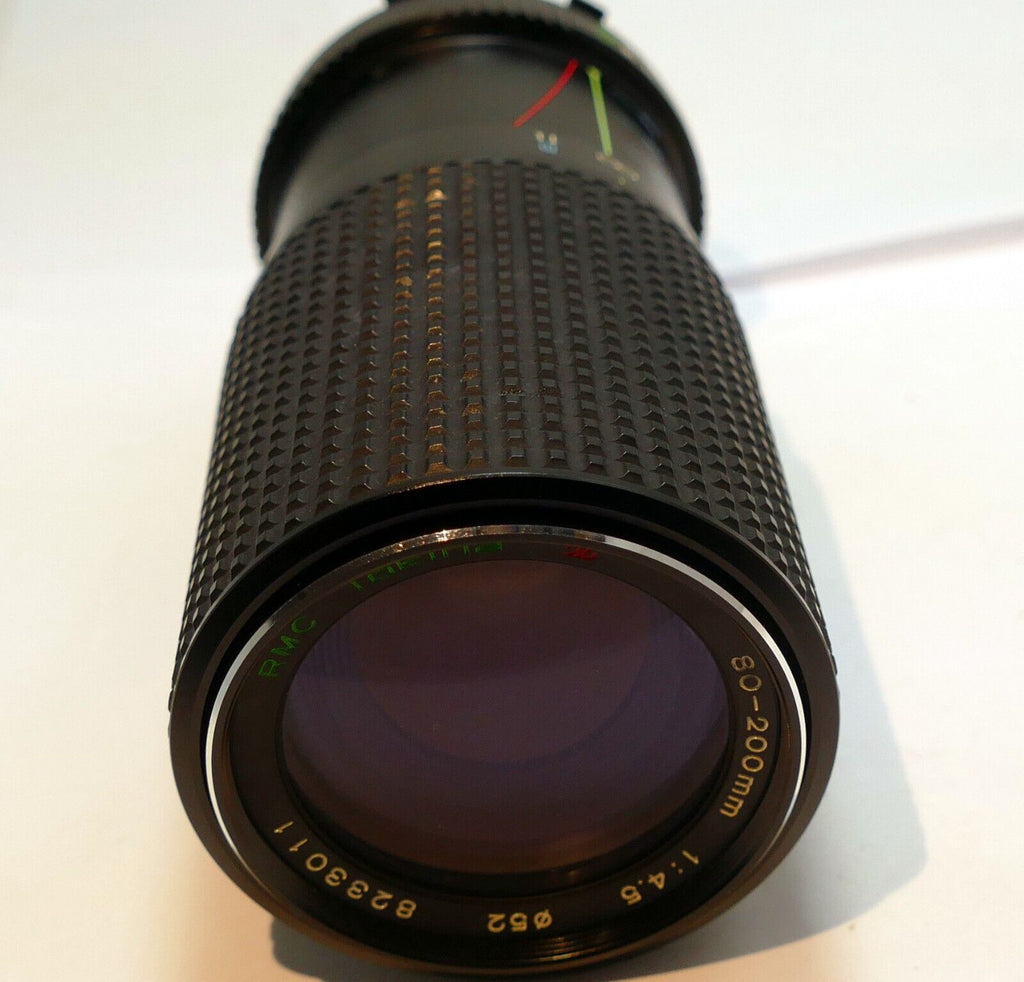 RMC Tokina 80-200mm f4.5 manual focus Lens for Minolta MD mount (w/ light haze)