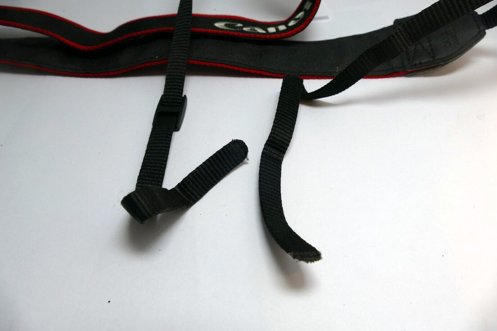 Canon EOS 80D Digital Camera Neck Shoulder Strap Black-Red - -  Genuine OEM