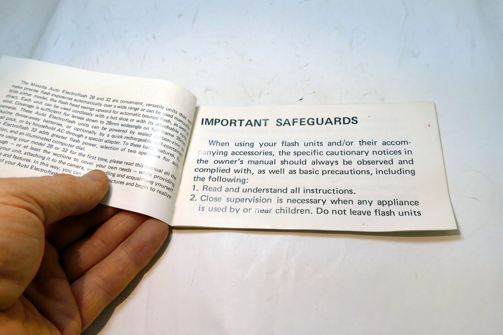 Minolta 28 32 Owner's Flash  Instructions  guide manual English EN