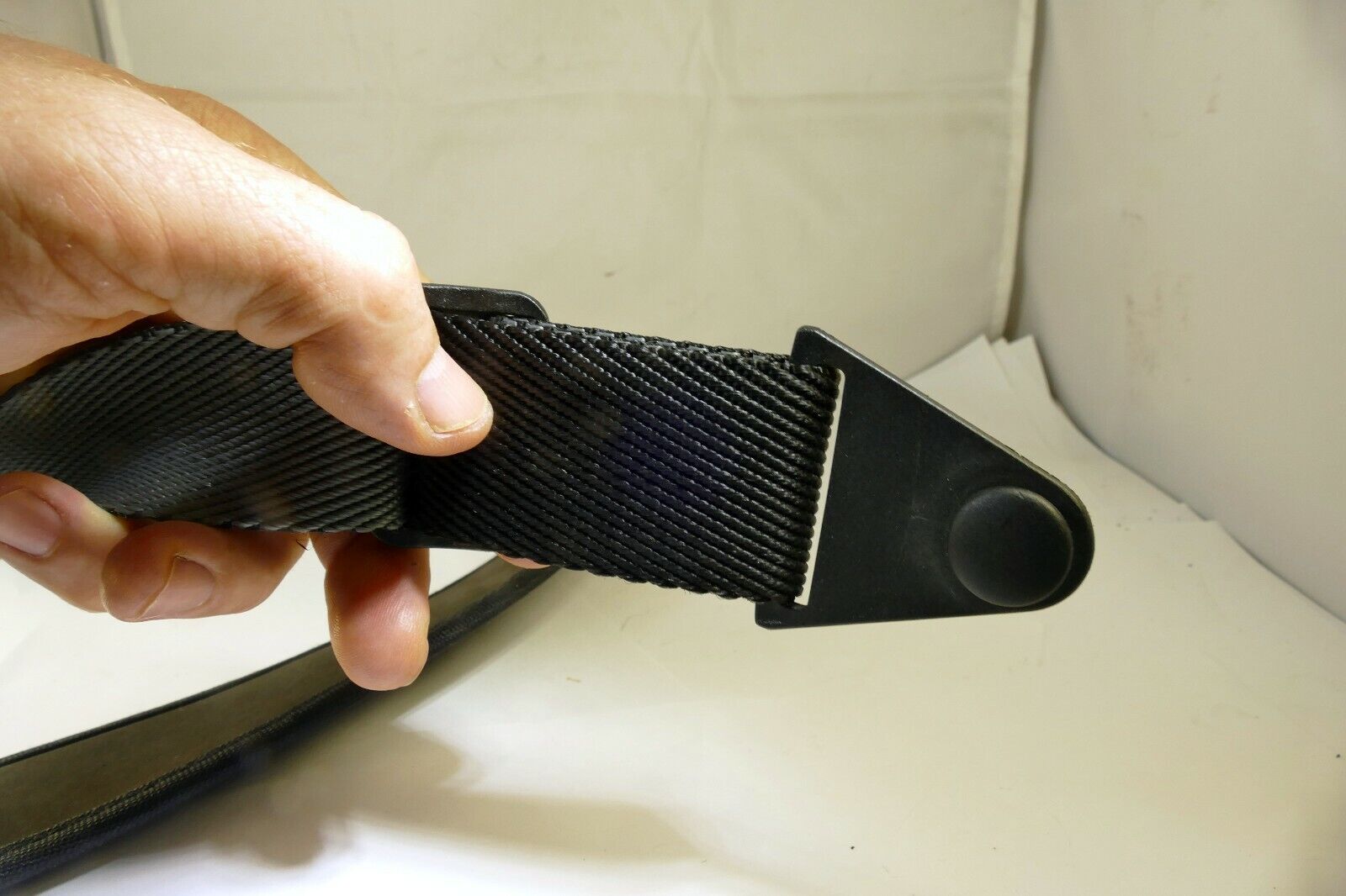 neck shoulder strap for camera case with round plastic clips  2.5" wide