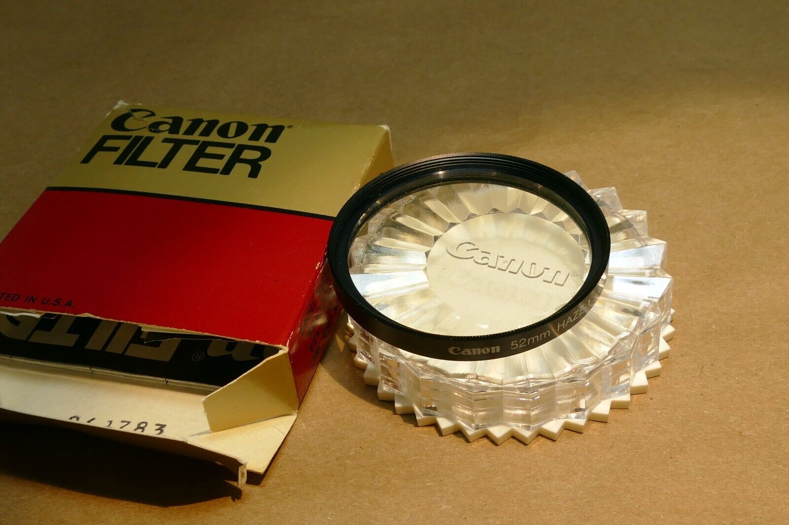 52mm Filter Canon UV Haze-1  USA Boxed  -  mint  - genuine OEM