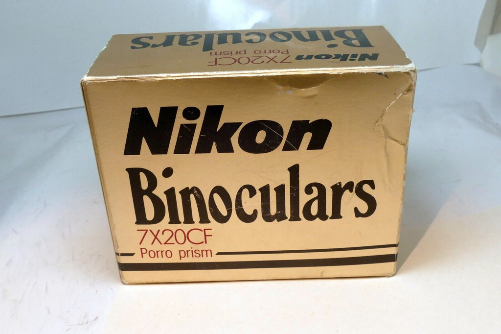 NIKON Porro Prism Binoculars 7X20CF w/ case box, guide Nippon Kogaku Japan