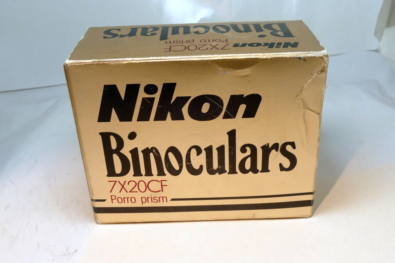NIKON Porro Prism Binoculars 7X20CF w/ case box, guide Nippon Kogaku Japan