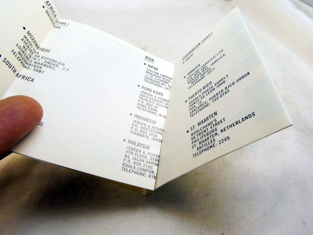 Vivitar  International Camera Repair Service Centers 1974 vintage