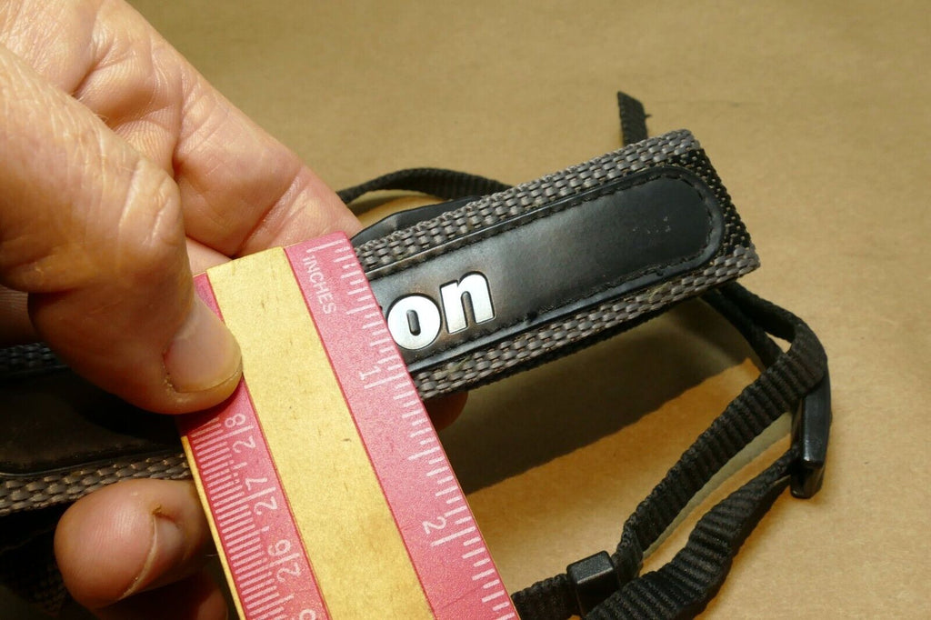 Nikon Coolpix Camera Shoulder neck Strap 1" Wide gray black - Genuine OEM