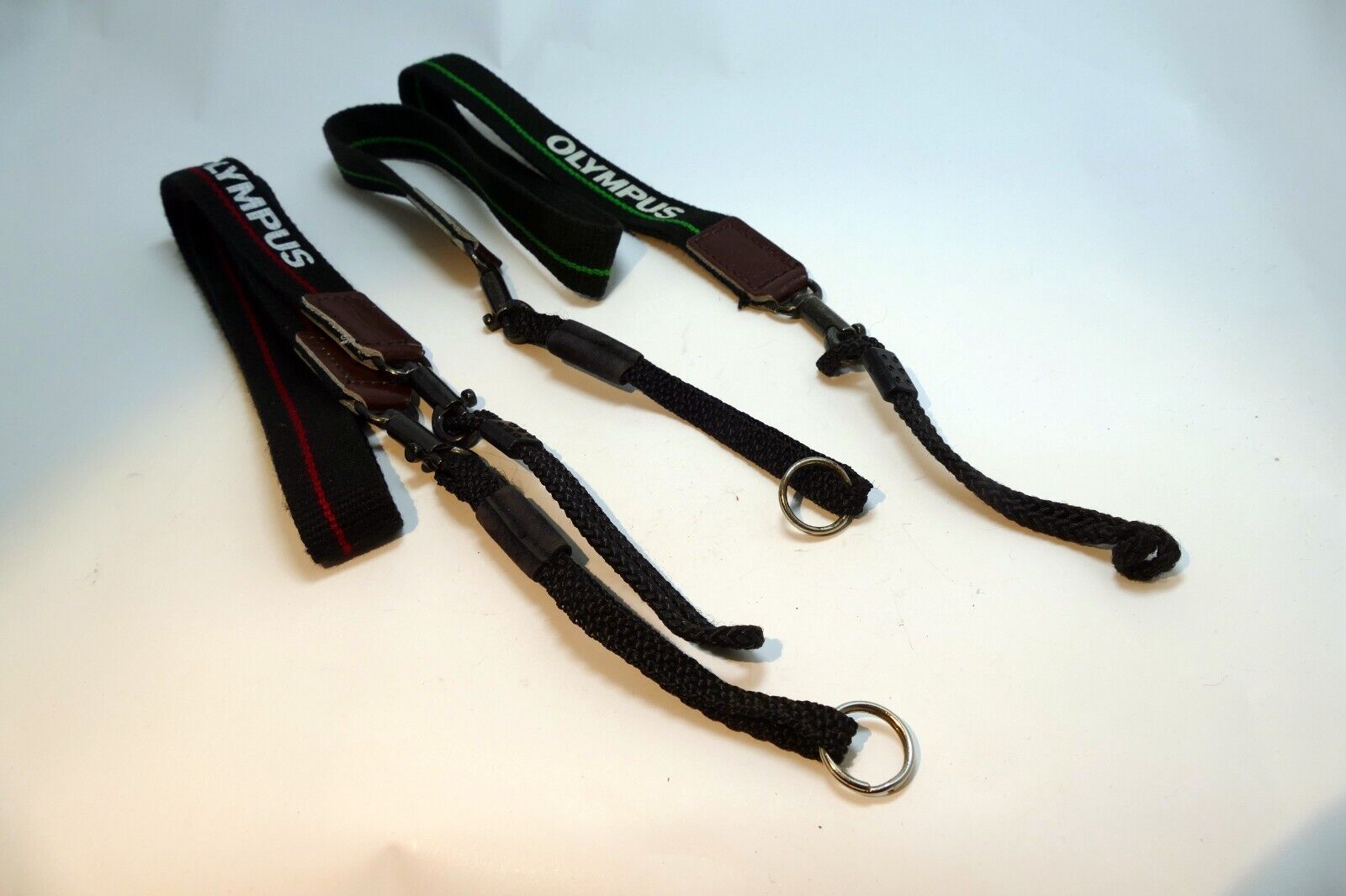Olympus Double Shoulder Camera Strap 2cm wide Green Red OM-2n 4T - Genuine OEM