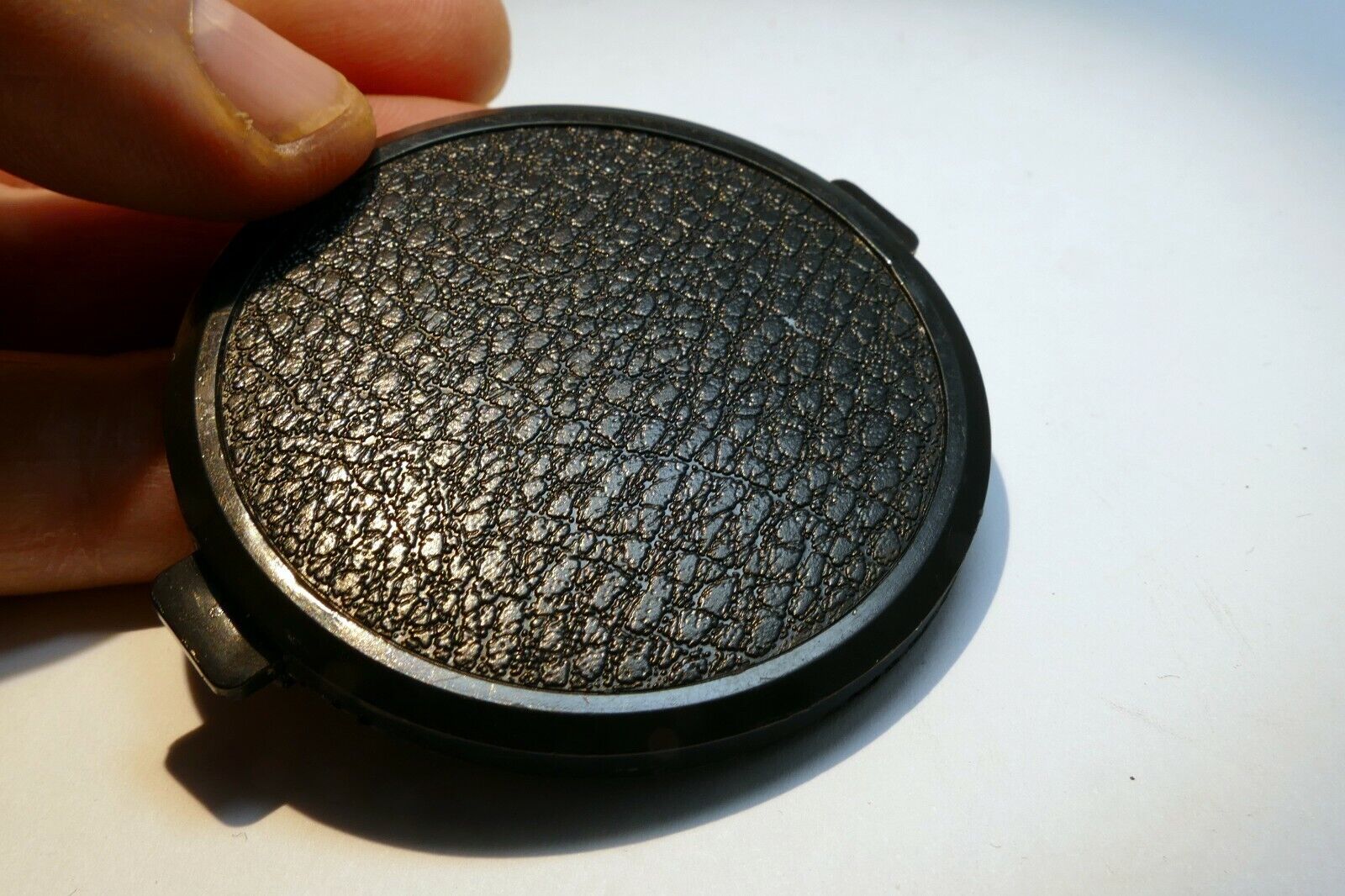 55mm Front Cap Plastic snap on for 28mm 35mm f2.8 f3.5 made in Hong Kong vintage