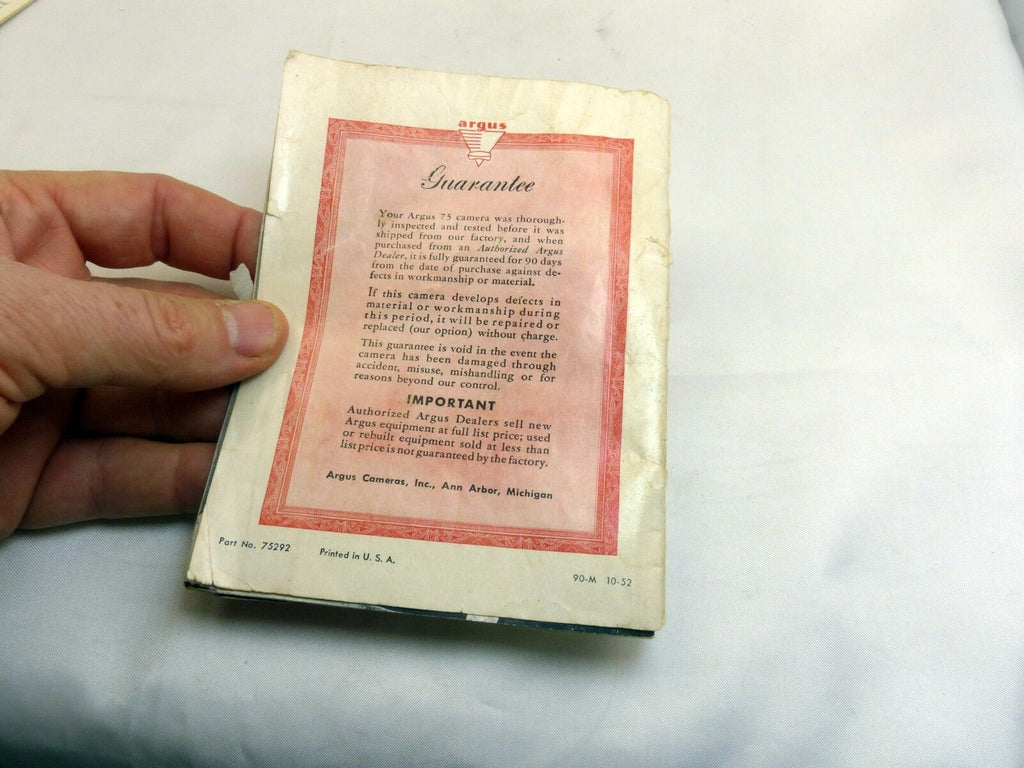 Argus Argoflex camera Guide Manual English EN SP FR DE