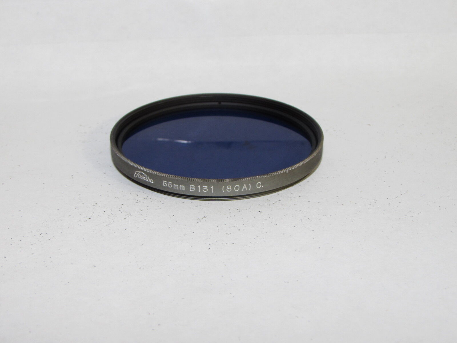 Toshiba B131 (80A) C. Blue 55mm Lens Filter Made in Japan ( coating scratched)