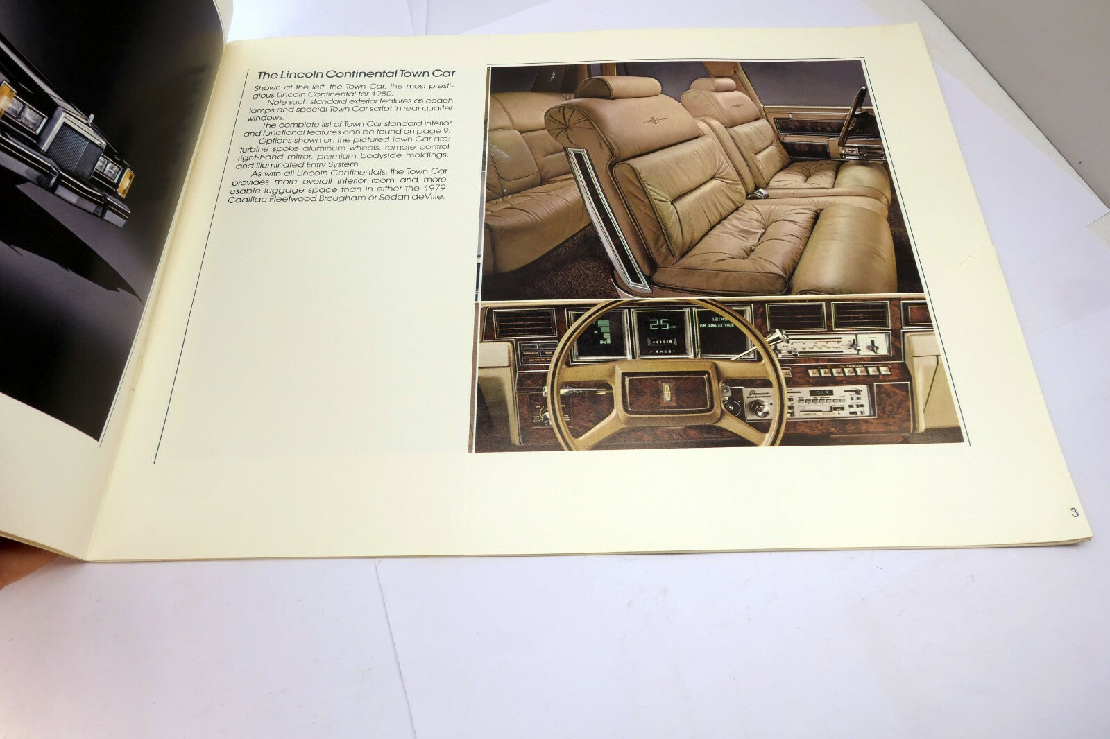 1980 Lincoln Continental Brochure Sales Publicité Ad